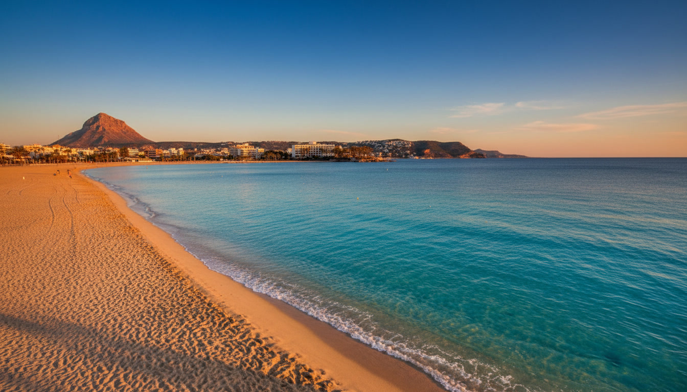 Kust en baai bij Jávea aan de Costa Blanca